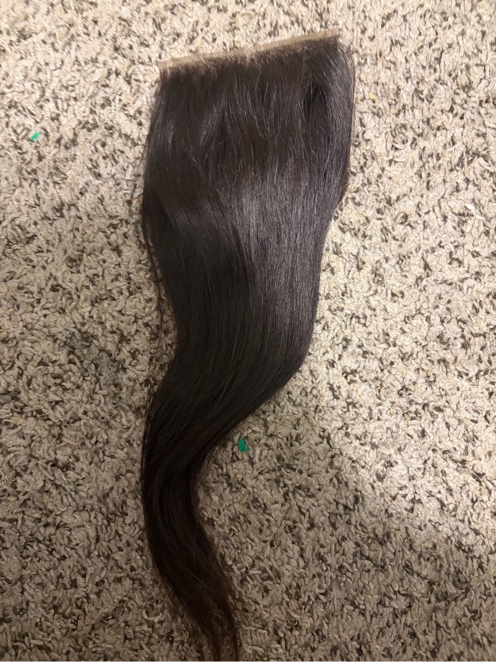 Natural Black human hair 14 inch lace closure